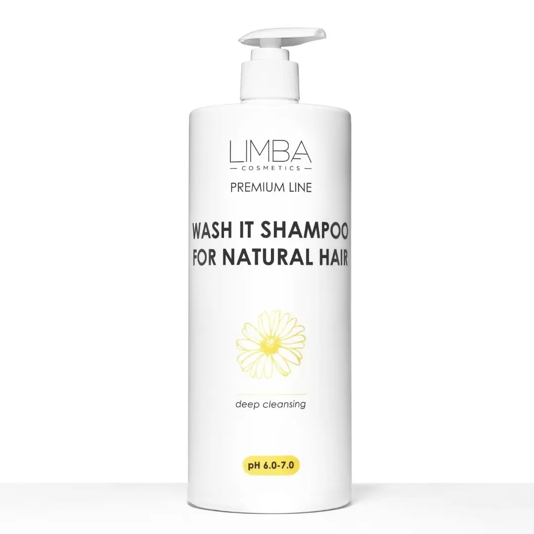 Шампунь глубокой очистки для натуральных волос Limba Cosmetics WASH IT Shampoo